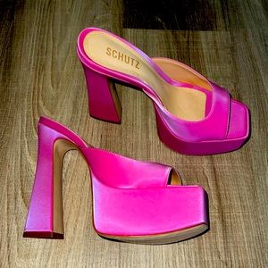SCHUTZ Pink Platform Heels